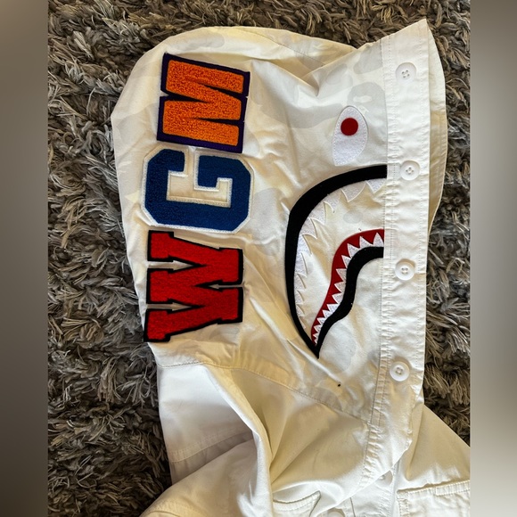 White Bape button up shirt size large - Picture 8 of 9